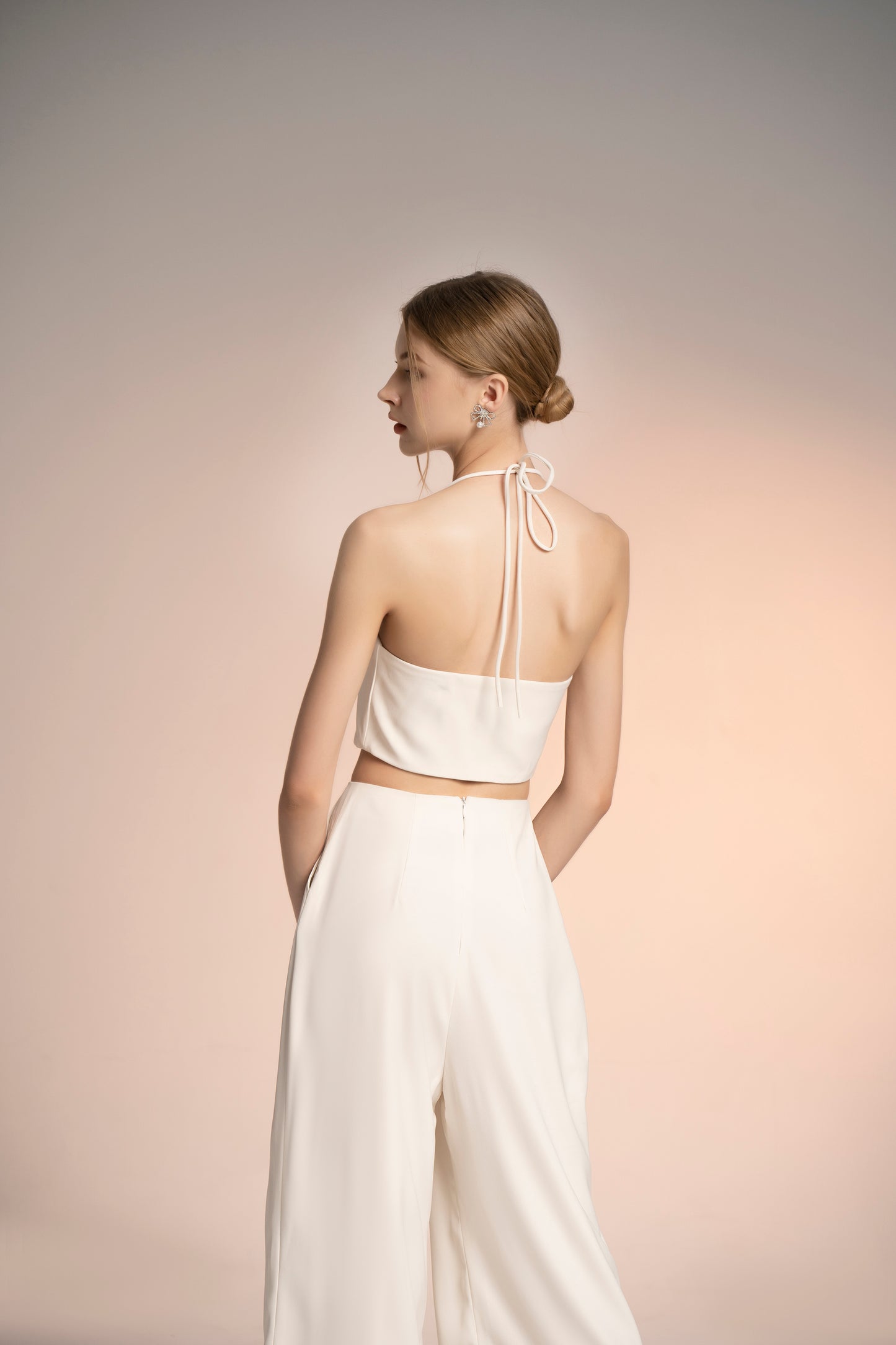 Daphne Halter Top In White