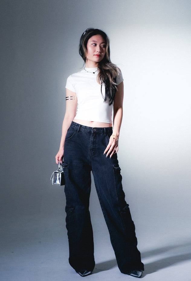 Y2K Incomplete Heart Baby Tee