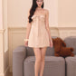 Melisse Mini Dress - White Checkered