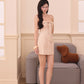 Melisse Mini Dress - White Checkered
