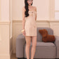 Melisse Mini Dress - White Checkered