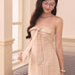 Melisse Mini Dress - White Checkered