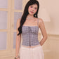 Gemma Clasp Plaid Top - Blue Checkered (PO - 40 Days)