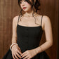 Kiara Corset With Decorative Pearls and Lace Mini Dress - Black