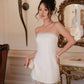 Jelina Tube Lace Dress - White (Removable Straps)