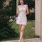 Peony Floral Texture Lace Top - Light Blue (PO - 7 Days)