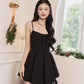 Chrissy Pleated Dress - Black