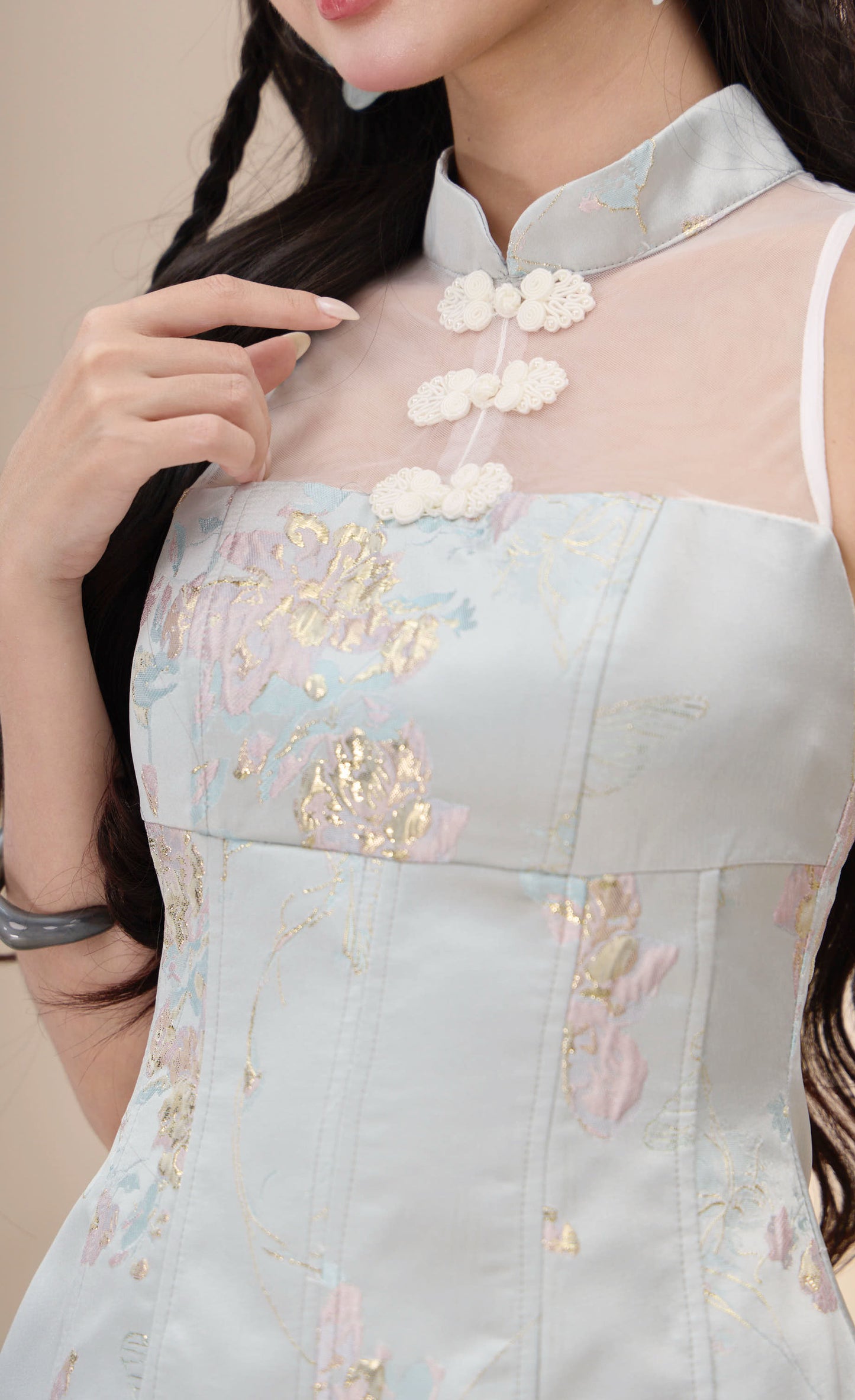 Xuen Jacquard A line Dress