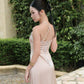 Alyssa Premium Satin Silk Maxi Dress - Rose Champagne