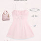 Katrina Ribbon Mini Dress - Pink