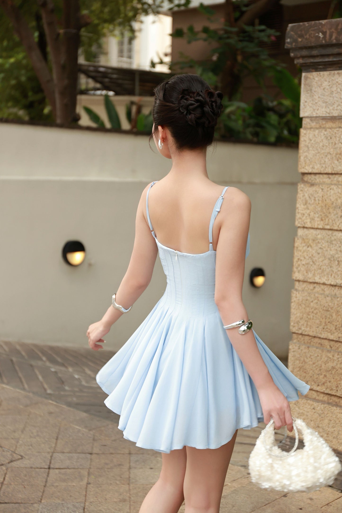 Hera Mini Dress - Blue