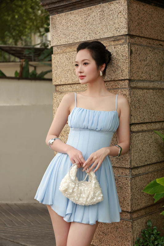 Hera Mini Dress - Blue