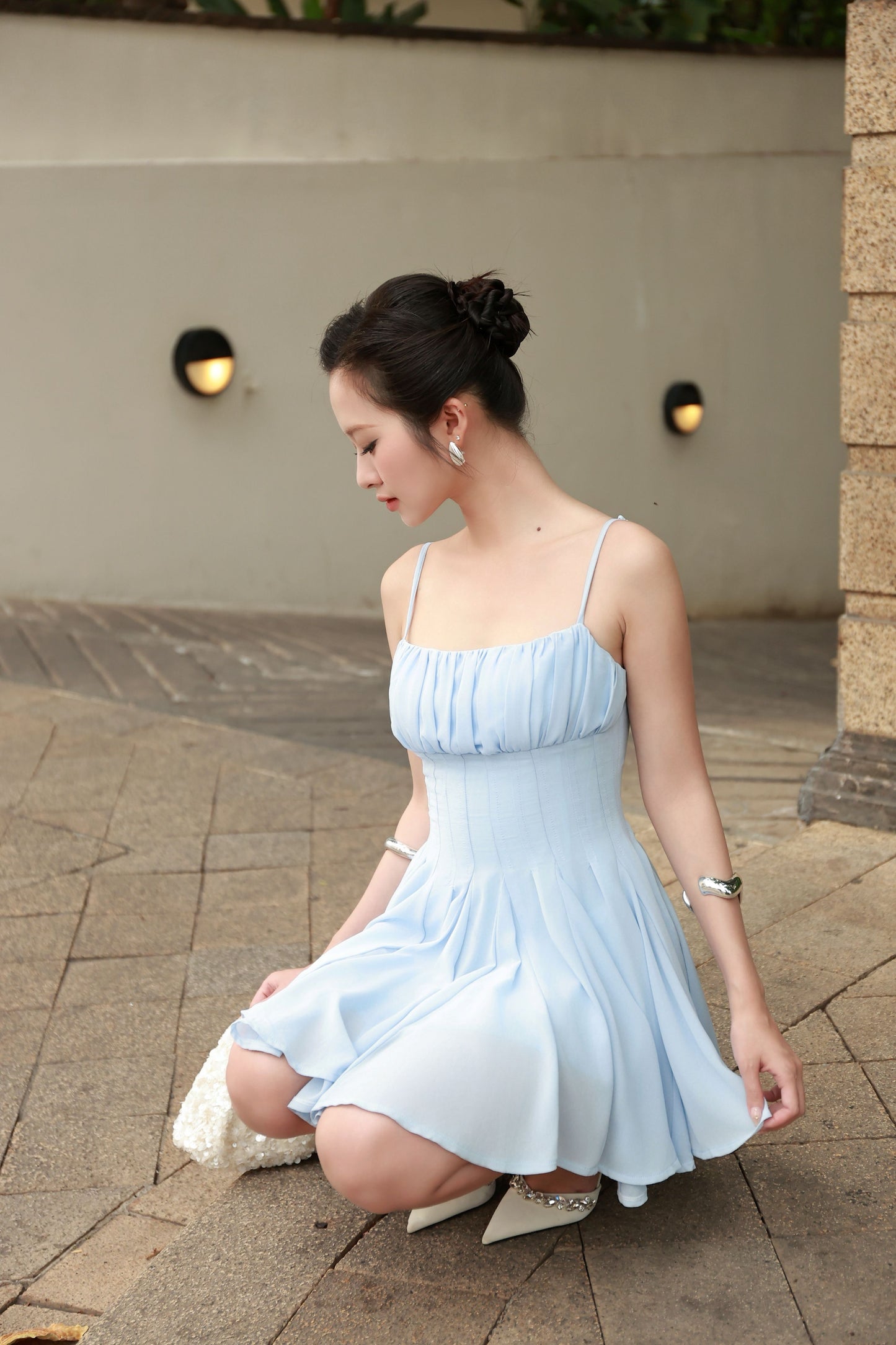 Hera Mini Dress - Blue