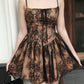 Lexi Lace Drop Waist Mini Dress - Black