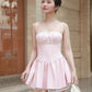 BUBD Lissey Ribbon Corset Dress - Light Pink