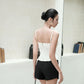 Elena Pleated Bust Top - White