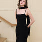 Katherine Cowl Neck Maxi Dress (Comes with Sash) - Black
