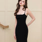 Katherine Cowl Neck Maxi Dress (Comes with Sash) - Black