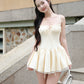 Lily Corset Dress - Butter Yellow
