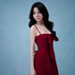 Melisse Mini Dress In Maroon (Can be worn 3 ways)