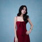 Melisse Mini Dress In Maroon (Can be worn 3 ways)