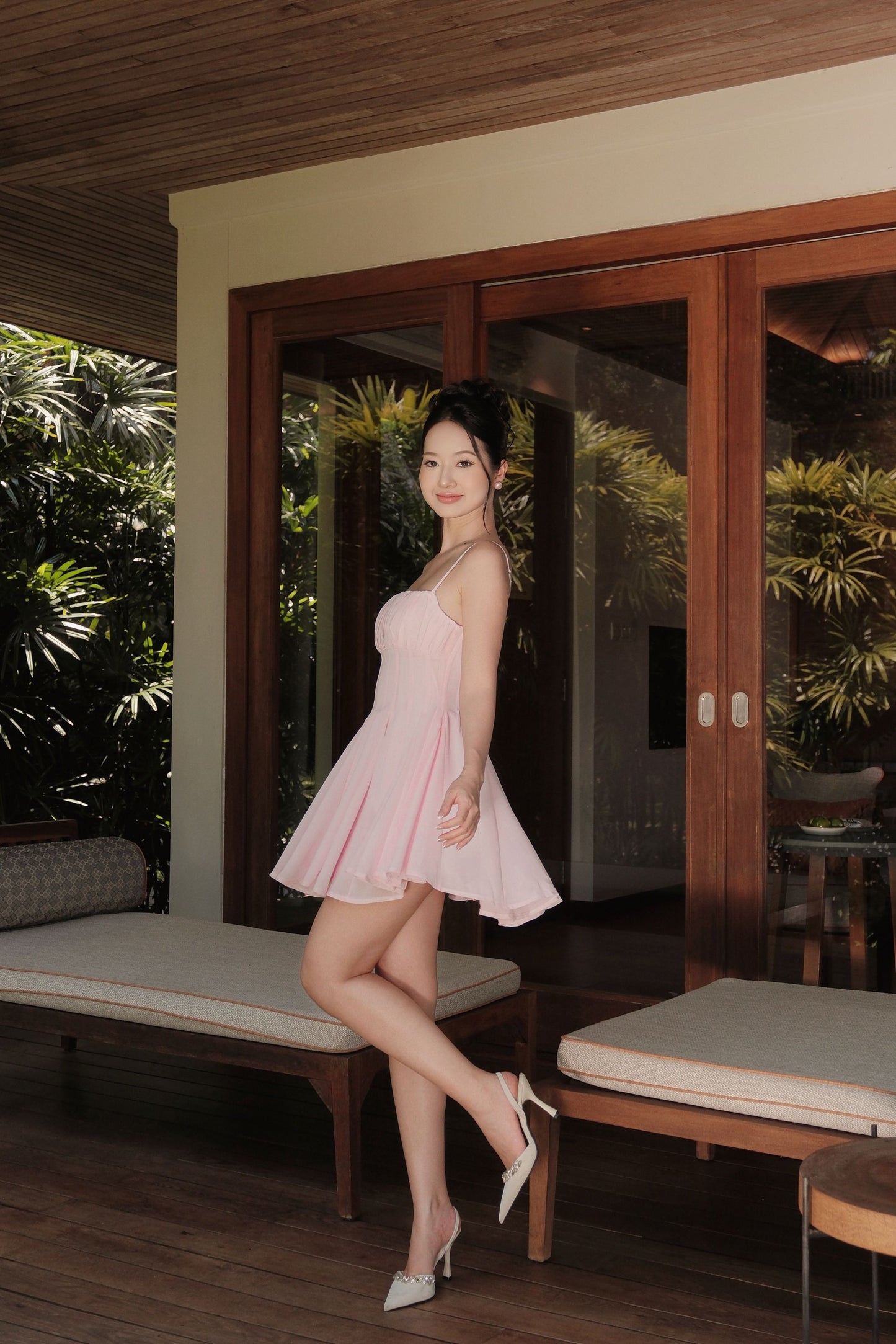 Hera Mini Dress - Purplish Pink