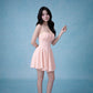 Hera Mini Dress In Light Peachy Pink