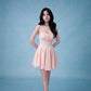 Hera Mini Dress In Light Peachy Pink
