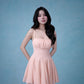 Hera Mini Dress In Light Peachy Pink