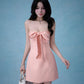 Melisse Mini Dress In Peachy Pink (Can be worn 3 ways)