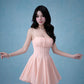 Hera Mini Dress In Light Peachy Pink
