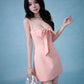 Melisse Mini Dress In Peachy Pink (Can be worn 3 ways)