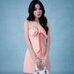 Melisse Mini Dress In Peachy Pink (Can be worn 3 ways)