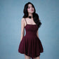 Hera Mini Dress In Burgundy