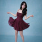 Hera Mini Dress In Burgundy