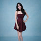 Hera Mini Dress In Burgundy