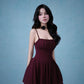 Hera Mini Dress In Burgundy