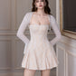 BO* Georgina Lace Mini Dress In White (Bolero is not included)