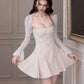 BO* Georgina Lace Mini Dress In White (Bolero is not included)