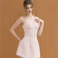 Katrina Ribbon Mini Dress - Pink