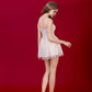 Lexi Lace Drop Waist Mini Dress - White