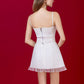 Lovia Ribbon Corset Top - White (No Boning - fake corset panelling)