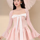Vanelle Mega Ribbon Dress - Pink