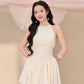 Yi Drop Waist Dress - Cream White