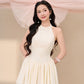 Yi Drop Waist Dress - Cream White