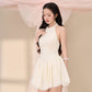 Yi Drop Waist Dress - Cream White