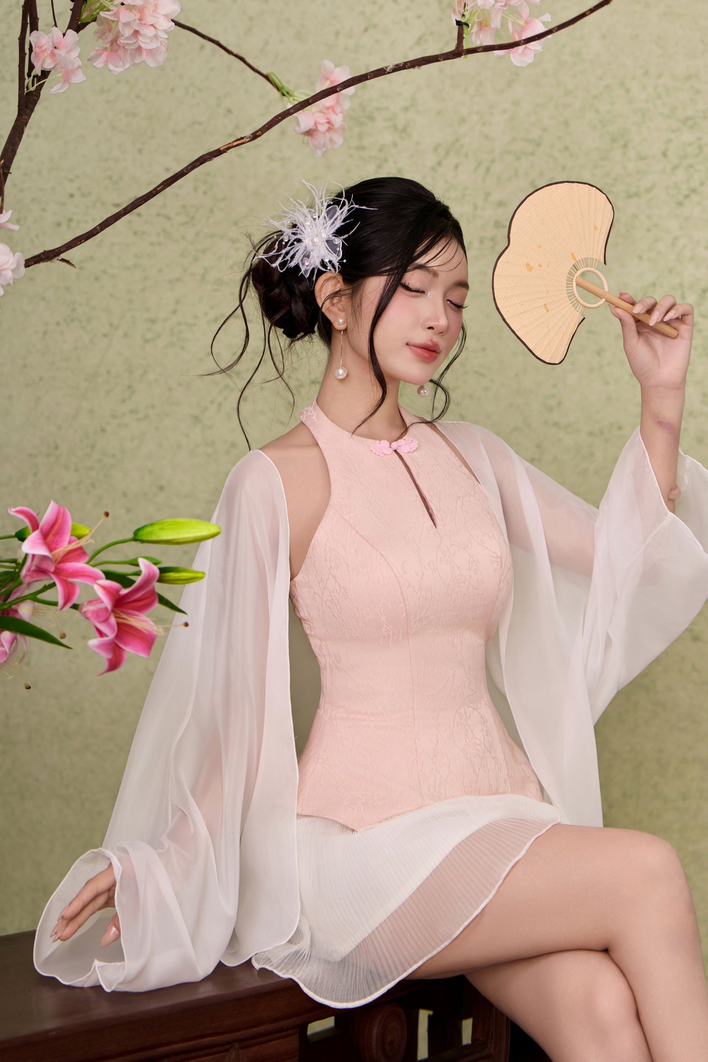 Organza Oversize Cardigan