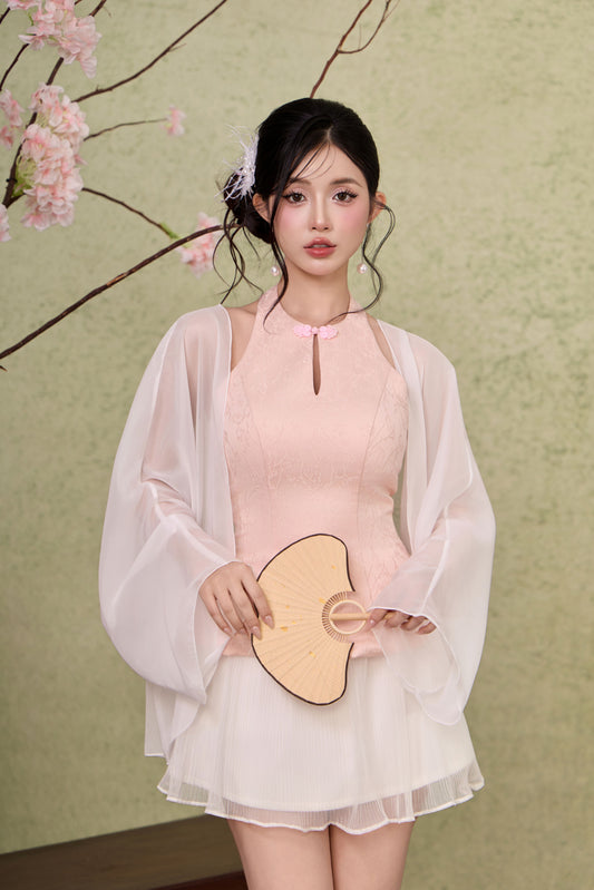 Organza Oversize Cardigan