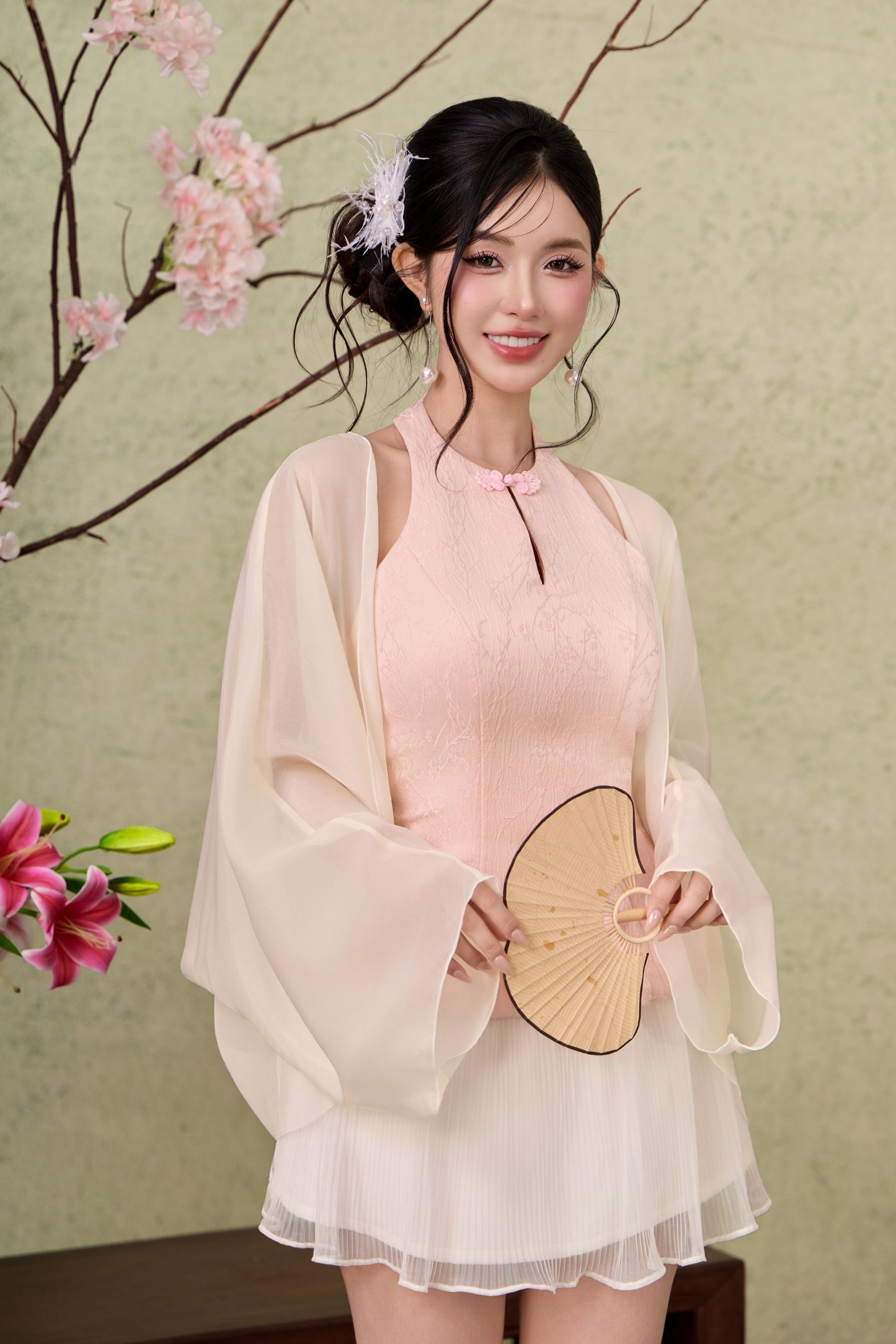 Organza Oversize Cardigan