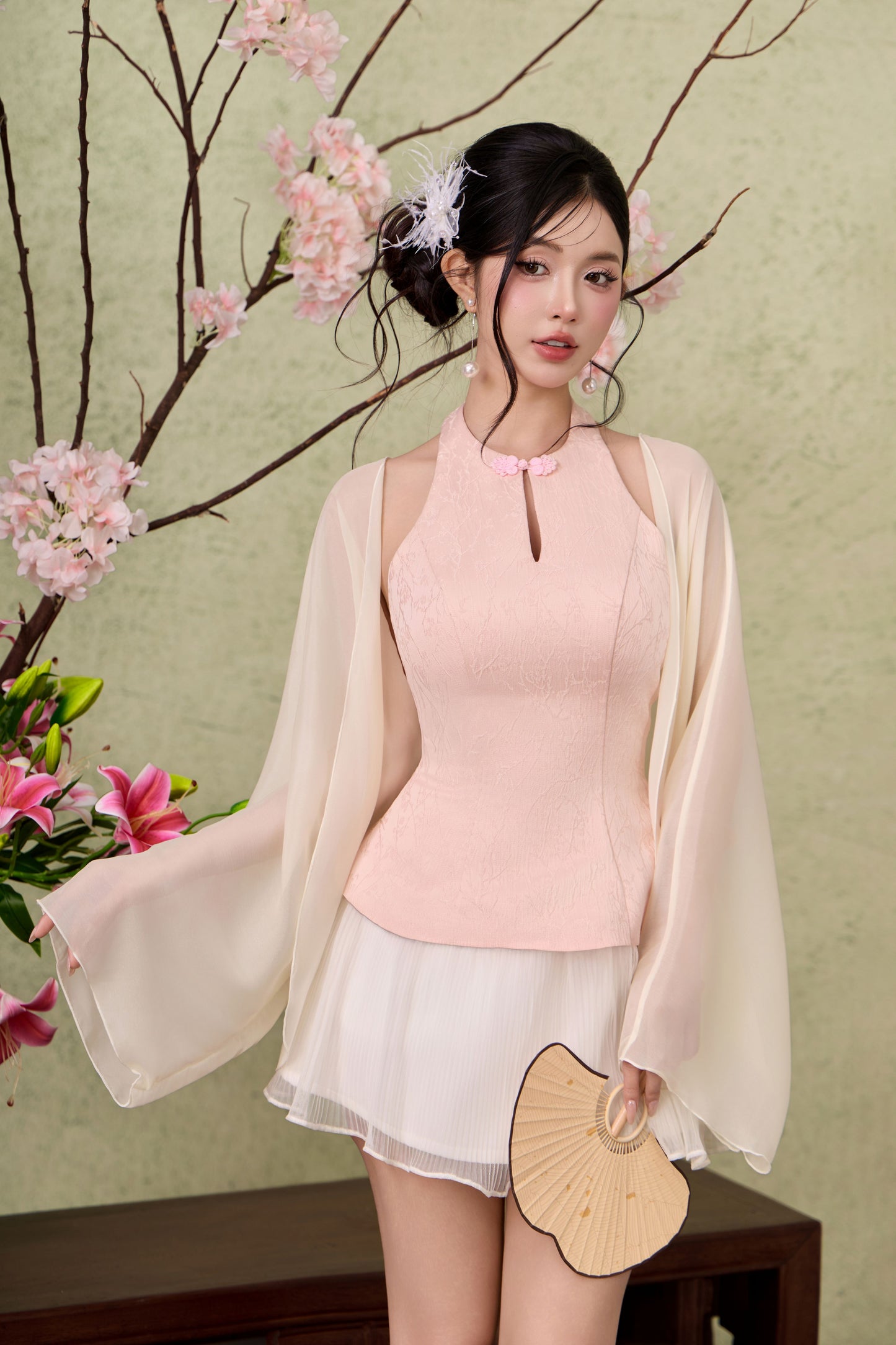 Organza Oversize Cardigan